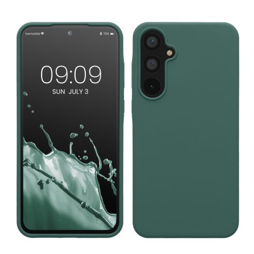 Kwmobile tok Samsung Galaxy A55 5G-hez, zöld, szilikon, KWM000021ME021C