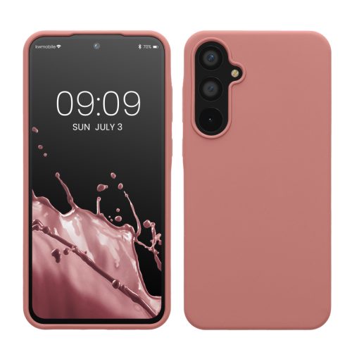 Kwmobile tok Samsung Galaxy A55 5G-hez, rózsaszín, szilikon, KWM000021ME022C
