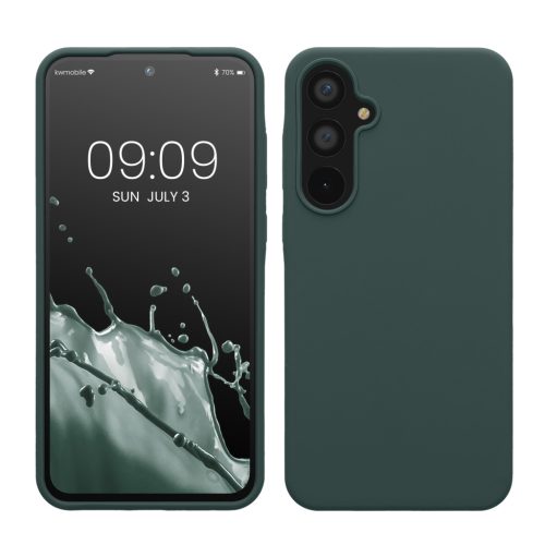 Kwmobile tok Samsung Galaxy A55 5G-hez, zöld, szilikon, KWM000021ME029C