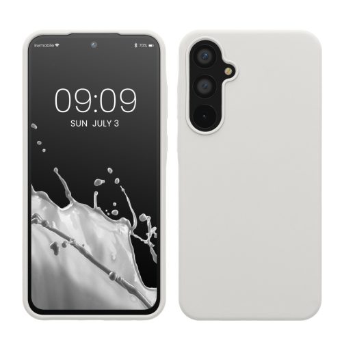 Kwmobile tok Samsung Galaxy A55 5G-hez, fehér, szilikon, KWM000021ME030C