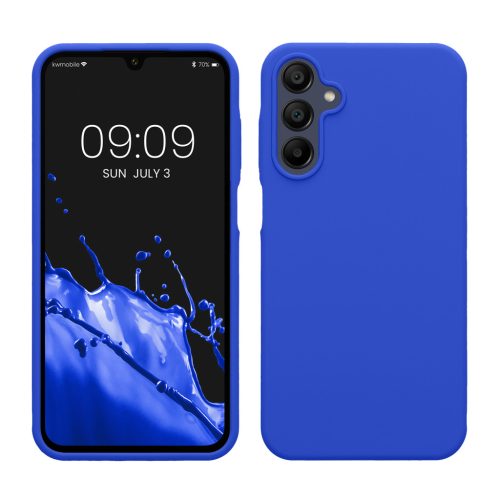 Kwmobile tok Samsung Galaxy A15 5G-hez, kék, szilikon, KWM000021MF022C