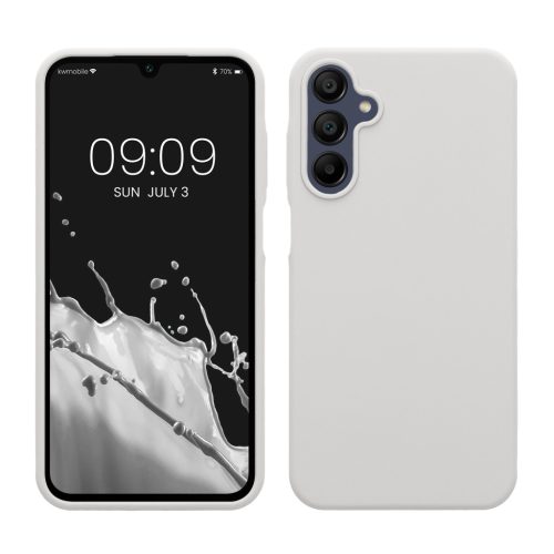 Kwmobile tok Samsung Galaxy A15 5G-hez, fehér, szilikon, KWM000021MF026C