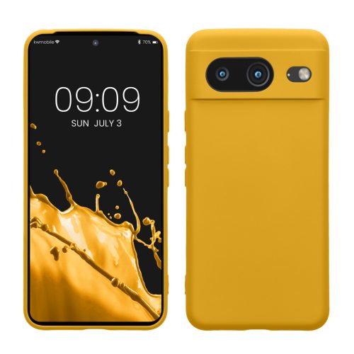 Kwmobile Google Pixel 8 tok, sárga, szilikon, KWM0000208L019C