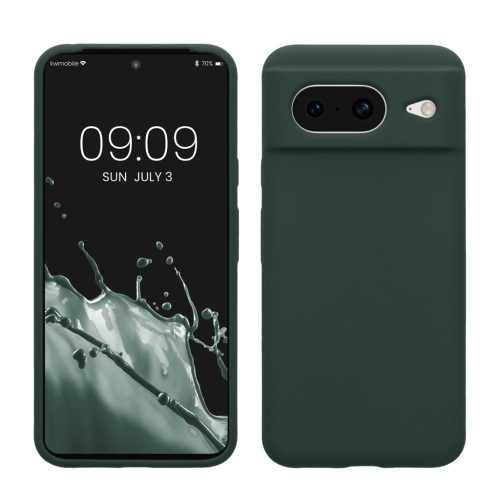 Kwmobile Google Pixel 8 tok, sötétzöld, szilikon, KWM000020JF028C