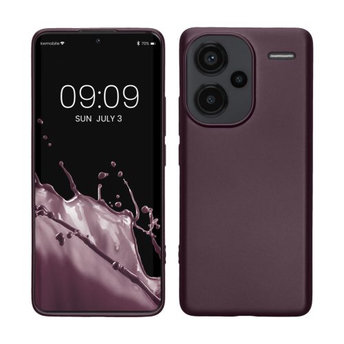 Kwmobile tok Xiaomi Redmi Note 13 Pro Plus 5G-hez, sötétlila, szilikon, KWM000020KJ007C