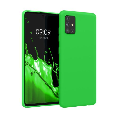 Kwmobile tok Samsung Galaxy A51 készülékhez, zöld, szilikon, KWM000010YZ055C