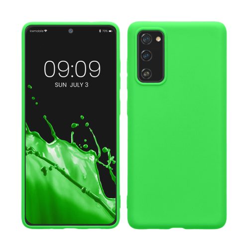 Kwmobile tok Samsung Galaxy S20 FE-hez, zöld, szilikon, KWM0000121L063C