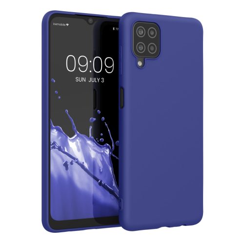 Kwmobile tok Samsung Galaxy A12 készülékhez, kék, szilikon, KWM000012BL065C