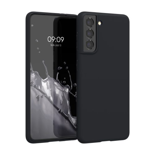 Kwmobile tok Samsung Galaxy S21 készülékhez, sötétkék, szilikon, KWM000012BS043C
