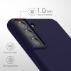 Kwmobile tok Samsung Galaxy S21 készülékhez, sötétkék, szilikon, KWM000012BS046C
