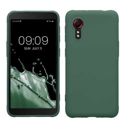 Kwmobile tok Samsung Galaxy Xcover 5-höz, zöld, szilikon, KWM000012NV033C
