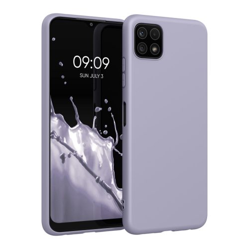 Kwmobile tok Samsung Galaxy A22 5G-hez, világoslila, szilikon, KWM0000138D036C
