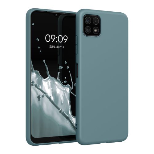 Kwmobile tok Samsung Galaxy A22 5G-hez, zöld, szilikon, KWM0000138D038C