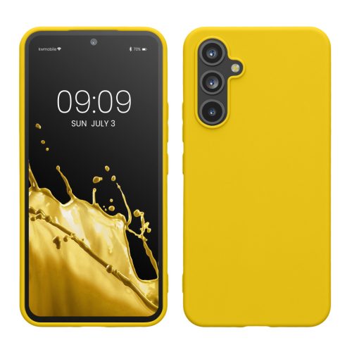 Kwmobile tok Samsung Galaxy A54 5G-hez, sárga, szilikon, KWM000018FR038C