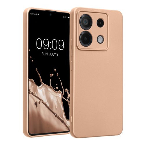 Kwmobile tok Xiaomi Redmi Note 13 Pro 5G-hez, arany, szilikon, KWM000020LE010C