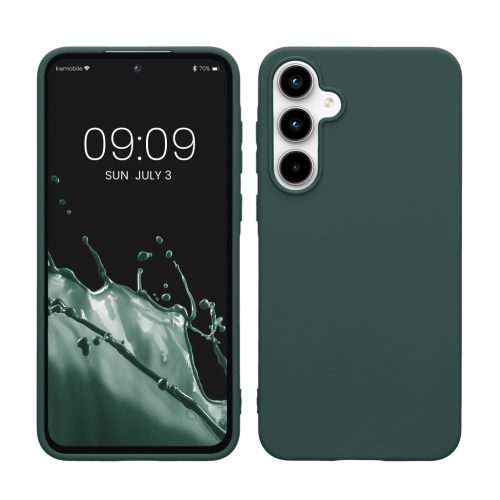 Kwmobile tok Samsung Galaxy A55 5G-hez, zöld, szilikon, KWM000021MG016C