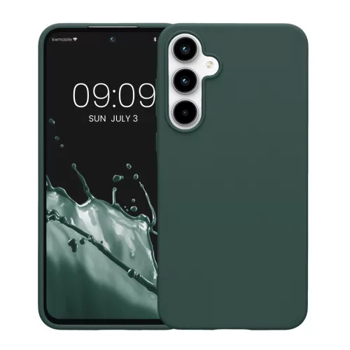 Kwmobile tok Samsung Galaxy A55 5G-hez, zöld, szilikon, KWM000021MG016C