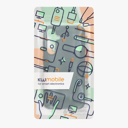 Kwmobile tok Samsung Galaxy A55 5G-hez, zöld, szilikon, KWM000021MG016C