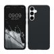 Kwmobile tok Samsung Galaxy A55 5G-hez, sötétkék, szilikon, KWM000021MG017C
