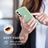 Kwmobile tok Samsung Galaxy A55 5G-hez, világoszöld, szilikon, KWM000021MG021C