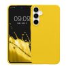 Kwmobile tok Samsung Galaxy A55 5G-hez, sárga, szilikon, KWM000021MG023C