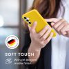 Kwmobile tok Samsung Galaxy A55 5G-hez, sárga, szilikon, KWM000021MG023C