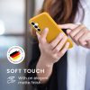 Kwmobile tok Samsung Galaxy A55 5G-hez, sárga, szilikon, KWM000021MG027C