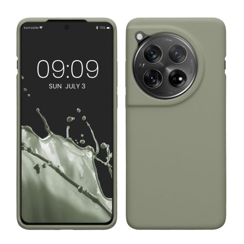 Kwmobile OnePlus 12 tok, világoszöld, szilikon, KWM000022QC007C