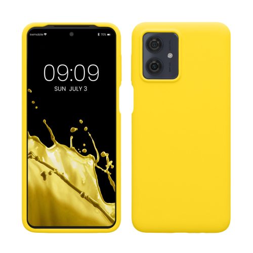 Kwmobile tok Motorola Moto G64-hez, sárga, szilikon, KWM000022SS004C