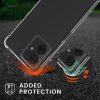 Kwmobile tok nyakpánttal Motorola Moto G64-hez, átlátszó/fekete, szilikon, KWM000022SU001C