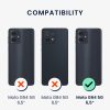 Kwmobile tok nyakpánttal Motorola Moto G64-hez, átlátszó/fekete, szilikon, KWM000022SU001C