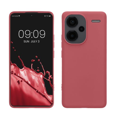 Kwmobile tok Xiaomi Redmi Note 13 Pro Plus 5G-hez, sötétrózsaszín, szilikon, KWM000020KI010C