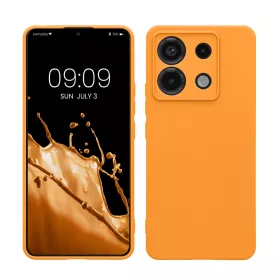   Kwmobile tok Xiaomi Redmi Note 13 Pro 5G-hez, narancssárga, szilikon, KWM000020LD026C