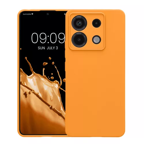 Kwmobile tok Xiaomi Redmi Note 13 Pro 5G-hez, narancssárga, szilikon, KWM000020LD026C