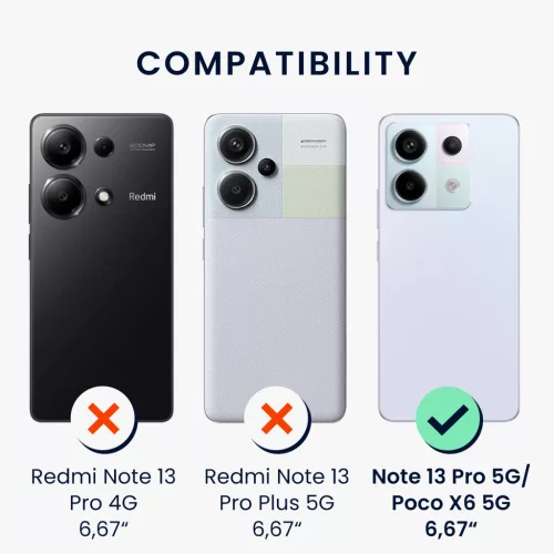 Kwmobile tok Xiaomi Redmi Note 13 Pro 5G-hez, narancssárga, szilikon, KWM000020LD026C