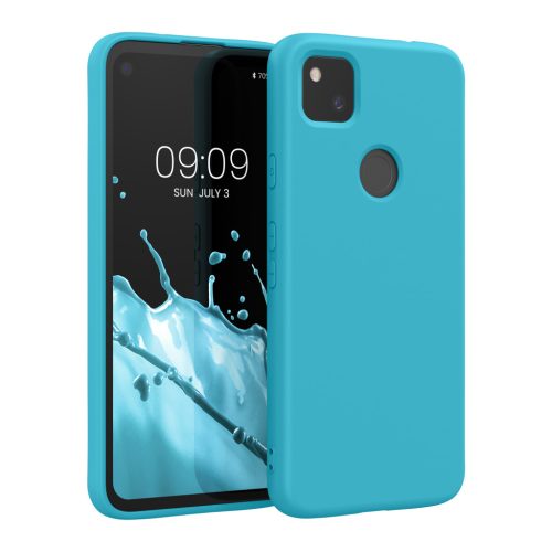 Kwmobile Google Pixel 4a tok, világoskék, szilikon, KWM000011JE046C