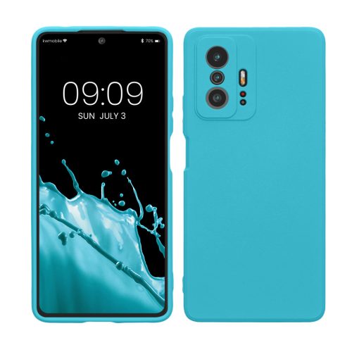 Kwmobile tok Xiaomi 11T/11T Pro készülékhez, világoskék, szilikon, KWM000014AW050C