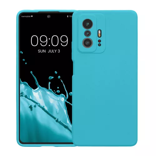 Kwmobile tok Xiaomi 11T/11T Pro készülékhez, világoskék, szilikon, KWM000014AW050C