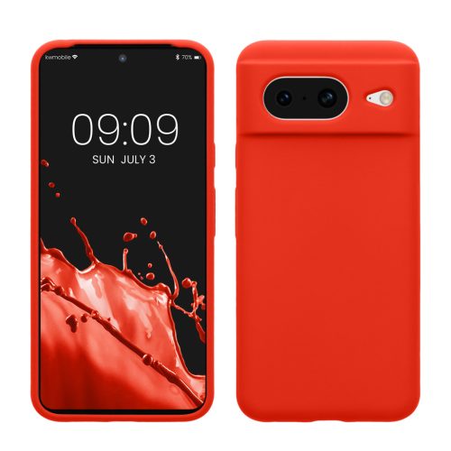 Kwmobile Google Pixel 8 tok, narancssárga, szilikon, KWM000020JF033C