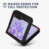 Kwmobile tok Samsung Galaxy Z Flip6-hoz, fekete, szilikon, KWM000021SK001C