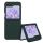 Kwmobile tok Samsung Galaxy Z Flip6-hoz, sötétzöld, szilikon, KWM000021SK004C