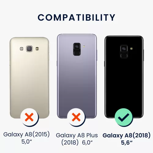 Kwmobile tok Samsung Galaxy A8 (2018) készülékhez, világoszöld, szilikon, KWM0000093L014C