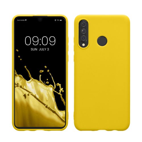 Kwmobile Huawei P30 Lite tok, sárga, szilikon, KWM000009NH067C