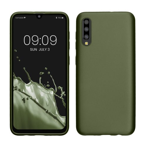 Kwmobile tok Samsung Galaxy A50-hez, zöld, szilikon, KWM000009TA018C