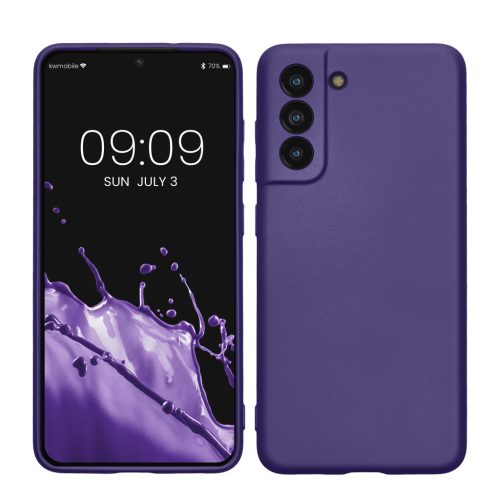 Kwmobile tok Samsung Galaxy S21 FE-hez, kék, szilikon, KWM000013FE017C