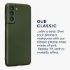 Kwmobile tok Samsung Galaxy S21 FE-hez, zöld, szilikon, KWM000013FE018C