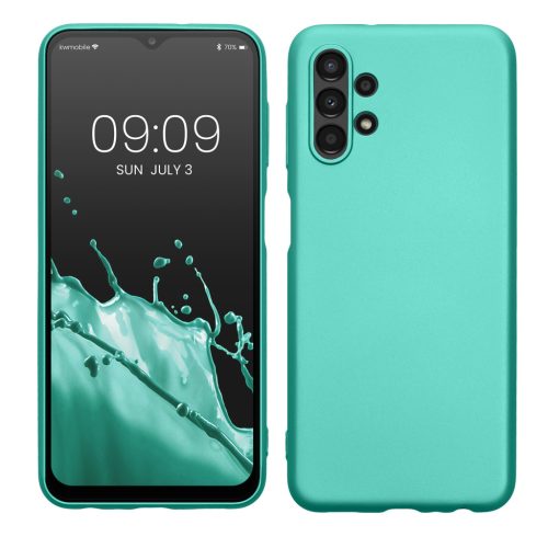 Kwmobile tok Samsung Galaxy A13 készülékhez, zöld, szilikon, KWM000015KX020C