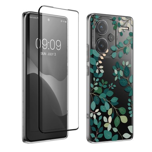Kwmobile tok és védőfólia szett Xiaomi Redmi Note 13 Pro Plus 5G-hez, többszínű, szilikon/edzett üveg, KWM000020OY001C