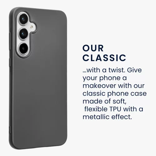 Kwmobile tok Samsung Galaxy A55 5G-hez, szürke, szilikon, KWM000021MI009C