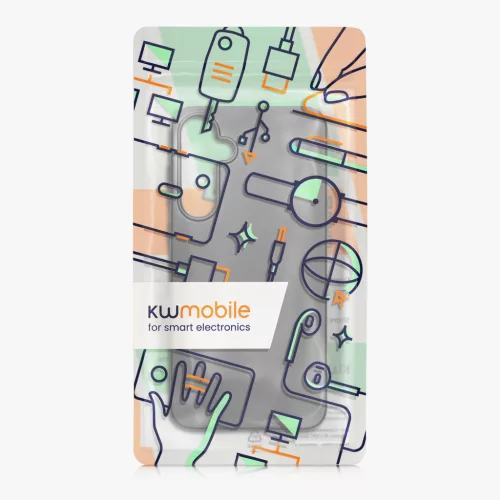 Kwmobile tok Samsung Galaxy A55 5G-hez, szürke, szilikon, KWM000021MI009C